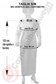 Misure del costume di Marge Simpson taglia S M