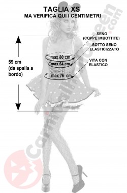 Misure costume di minnie taglia XS