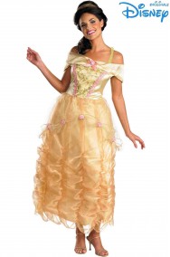 Costume La Bella e La Bestia Disney adulta con spalline