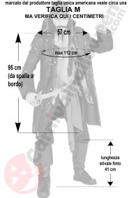Misure del costume da Jack Sparrow