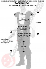 Misure costume da pirata economico completo