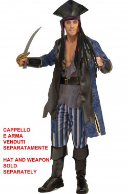 Costume da pirata adulto  Corsaro Blu