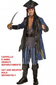 Costume da pirata adulto  Corsaro Blu
