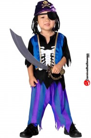Costume carnevale bambino pirata scheletro