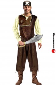 Costume di carnevale da pirata tagliagole