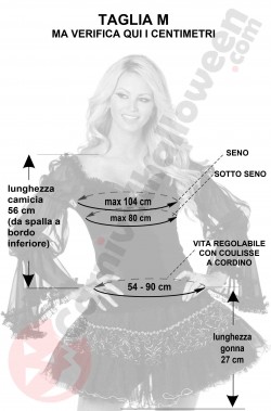 Misure abito nero camicia e gonna taglia M