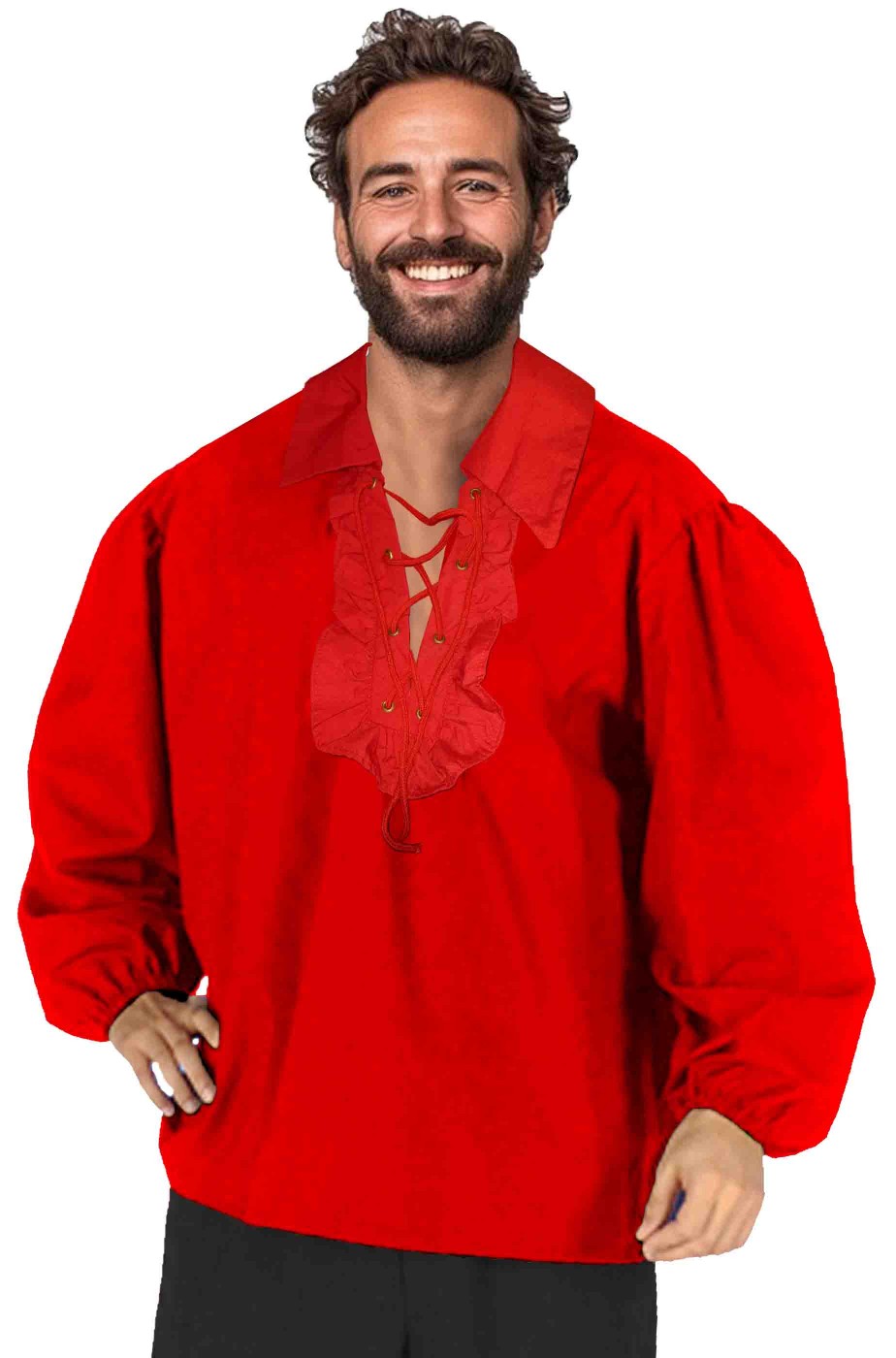 Camicia rinascimentale rossa