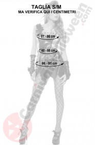 Misure costume di Poison Ivy sexy corta taglia S M