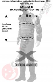 Misure costume di capitan america winter soldier taglia M