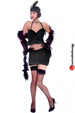 Vestito anni 20 flapper sexy Music Legs