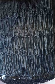 Gonna nera con frange flapper nera