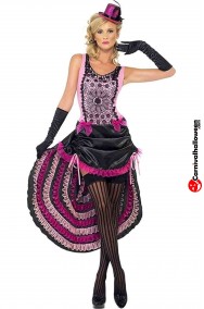 Costume donna sexy burlesque vampira can can