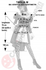 Misure costume dama 800 lolita taglia M