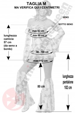 Misure costume vestito anni 70 taglia M scontato