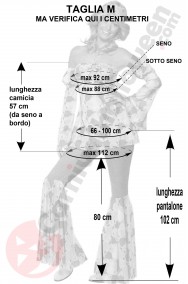 Misure costume vestito anni 70 taglia M scontato