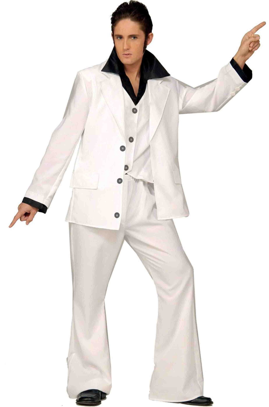 Costume uomo anni 70 febbre del sabato sera bianco