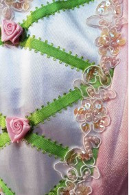 Dettaglio del costume da ballerina rosa