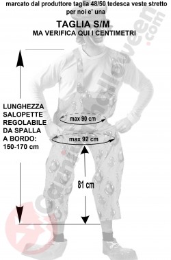 Misure costume da clown S M