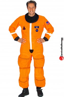 Tuta da astronauta arancione adulto Artemis Space Shuttle