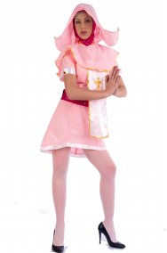 Costume donna suora o monaca rosa