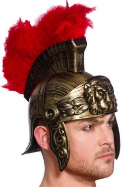 Elmo da antico romano adulto di plastica rigida