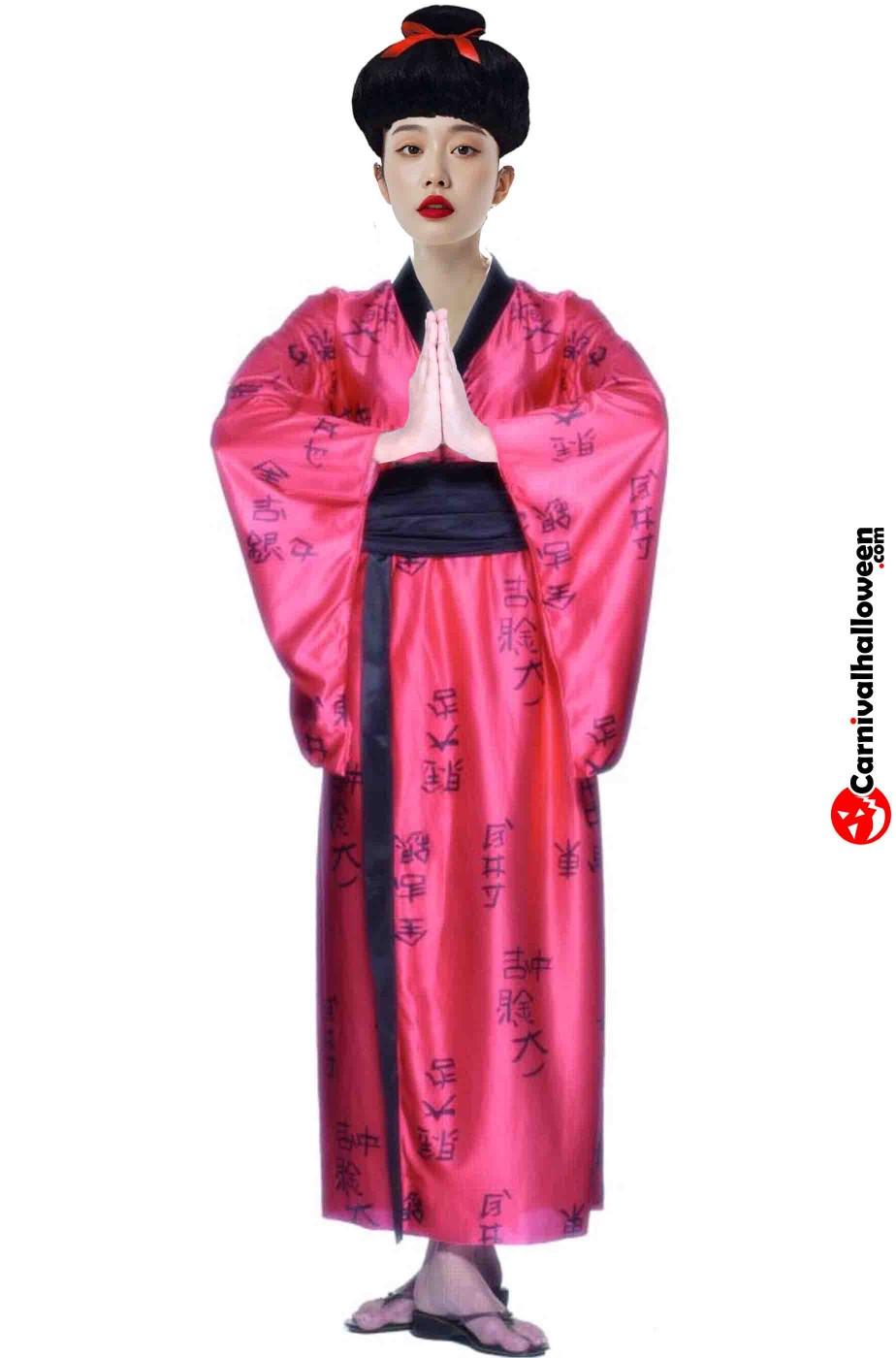 Costume da geisha giapponese con parrucca