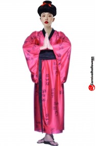 Costume da geisha giapponese con parrucca