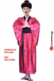 Vestito da giapponesina donna con parrucca