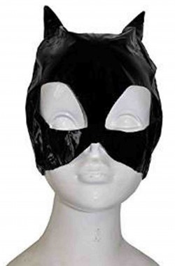 Maschera di Batgirl o Catwoman economica morbida lucida
