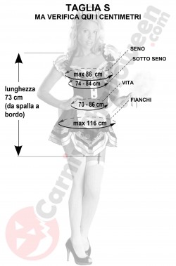 Misure costume da infermera sexy