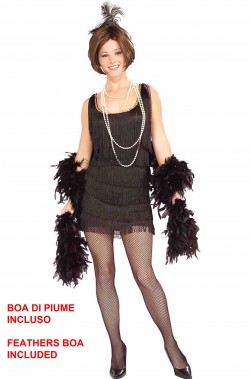 Costume anni 20 donna charleston con boa incluso