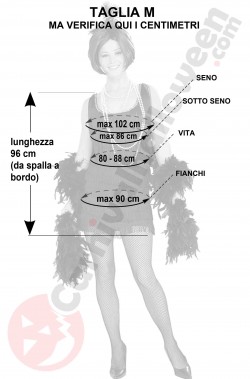 Misure costume anni 20 donna taglia M con frange