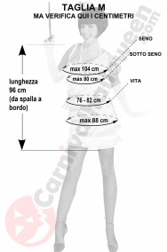 Misure costume anni 20 charleston taglia M