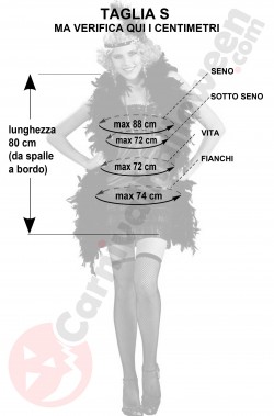 Misure costume anni 20 donna oro taglia S