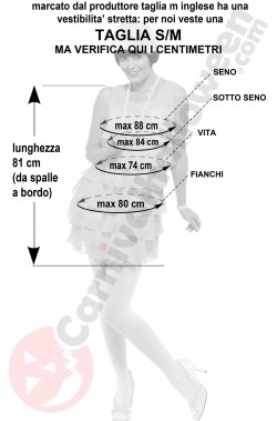 Misure Costume anni 20 Bonnie di Clyde taglia S M
