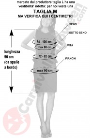 Misure del vestito nero anni 20 chicago taglia M