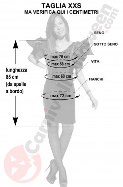 Misure Vestito Vintage verde  spalle a palloncino XXS