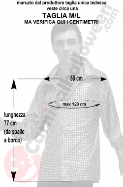 Misure della camicia anni 70 argento