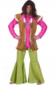 Costume anni 70 vintage da uomo con gilet