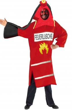 Costume mascotte da estintore adulto