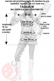 Misure costume anni 70 sexy donna fiorito taglia M