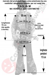 Misure costunme anni 70 Purple Daze viola