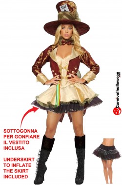 Costume da Cappellaia Matta di Alice con sottogonna