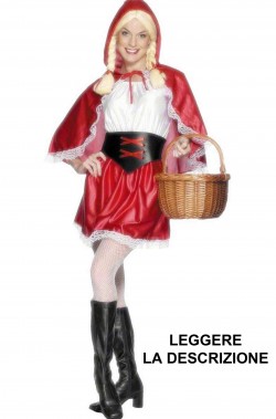 Costume Carnevale donna da Cappuccetto Rosso