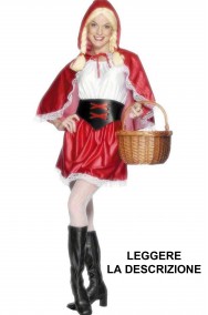 Costume Carnevale donna da Cappuccetto Rosso