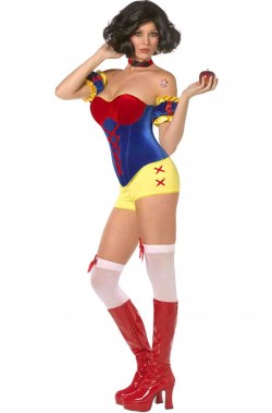 Costume Biancaneve donna super sexy a calzoncino