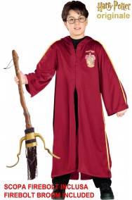 Costume di Harry Potter con scopa magica volante Firebolt