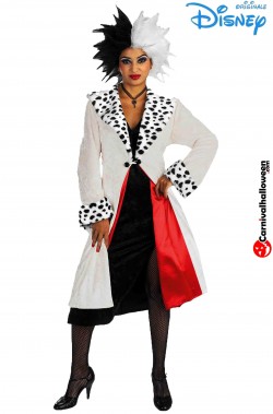 Costume di Crudelia Demon originale Disney la carica dei 101