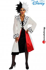 Costume di Crudelia Demon originale Disney la carica dei 101