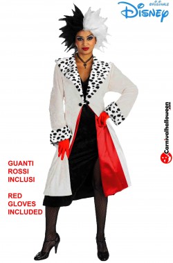Costume donna Crudelia originale Disney dal film la carica dei 101